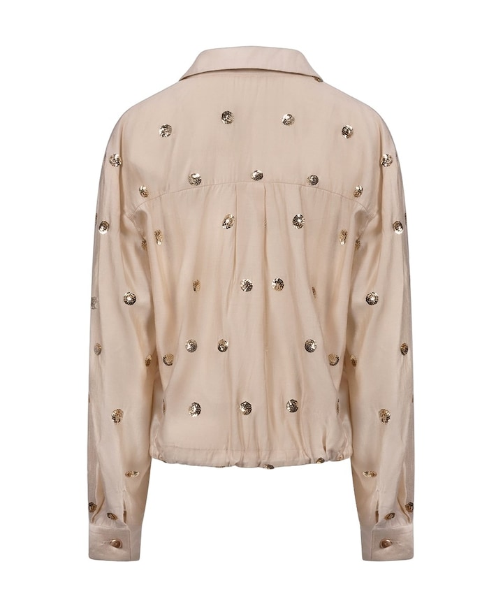 Dames blouse beige