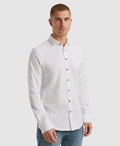 Heren overhemd lange mouw wit