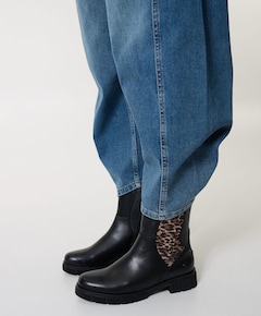 dames enkellaarzen zwart