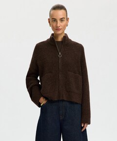 Dames vest bruin