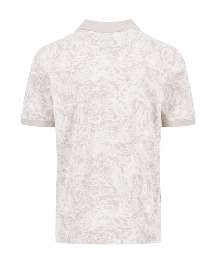Heren polo beige