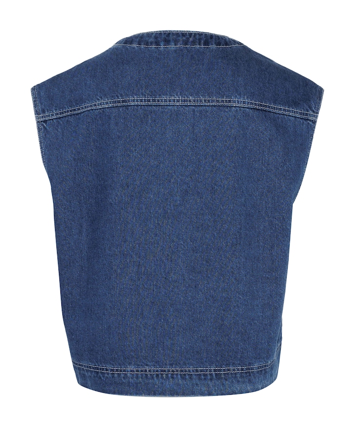 Dames gilet blauw