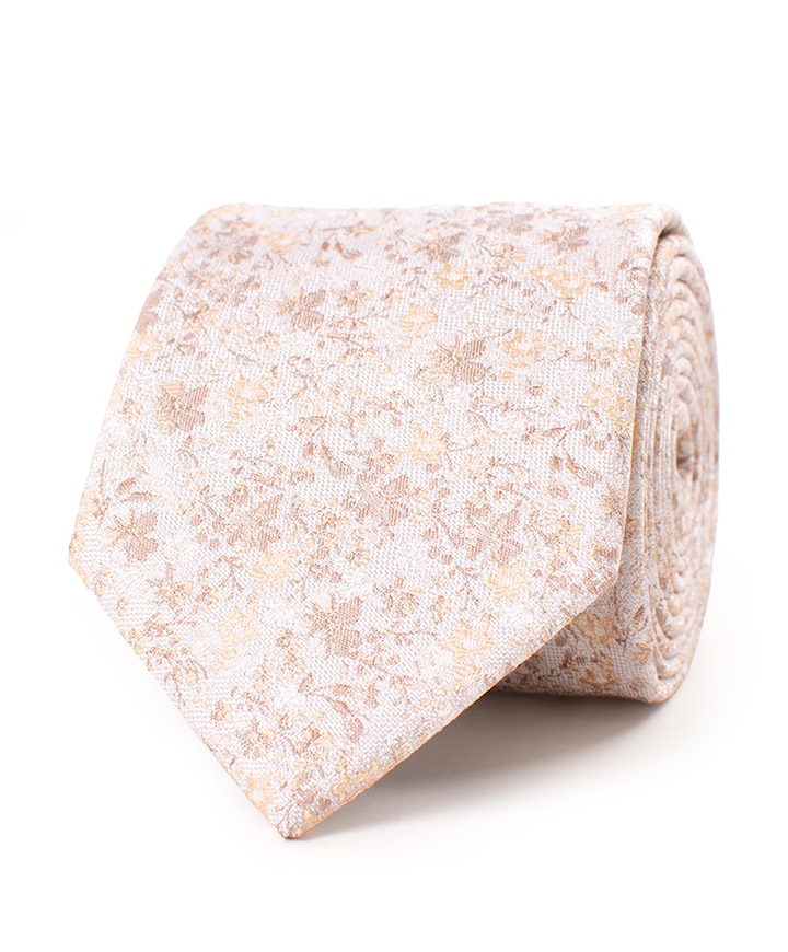 Heren stropdas beige