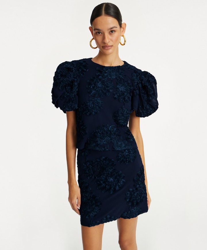 Blouse blauw