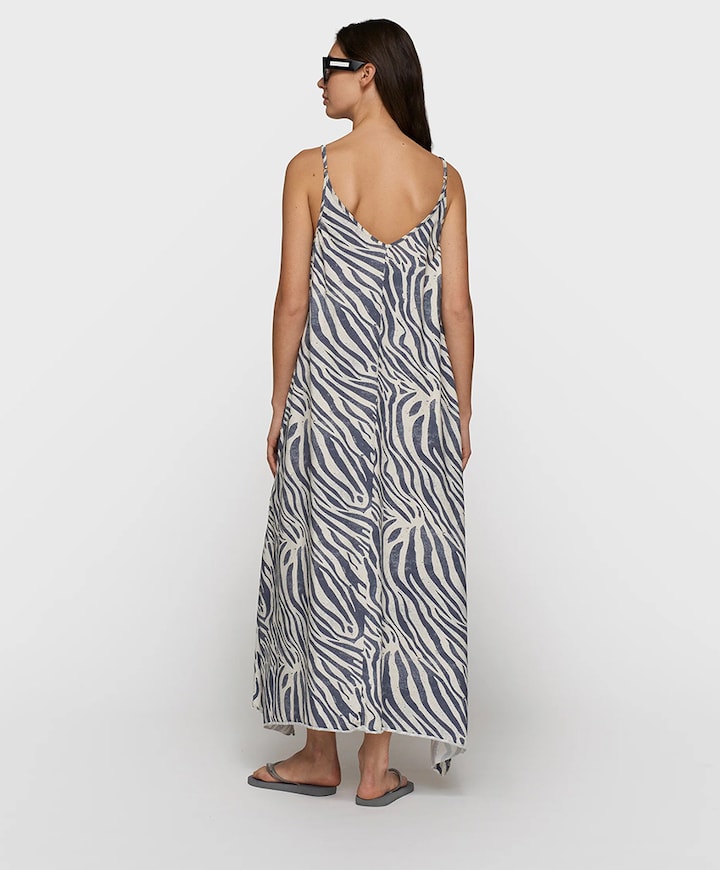 Dames jurk blauw