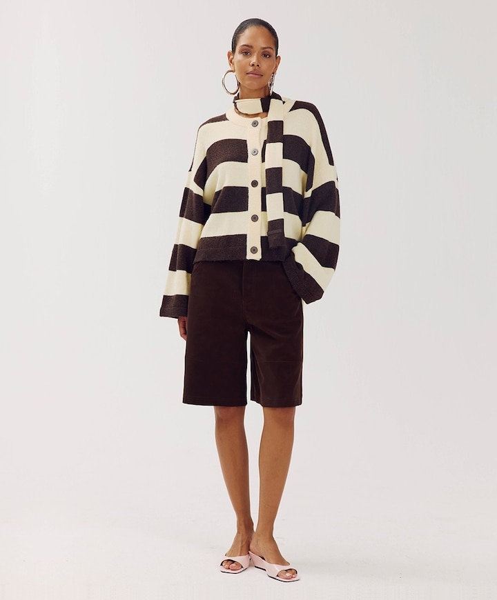 Dames vest ecru