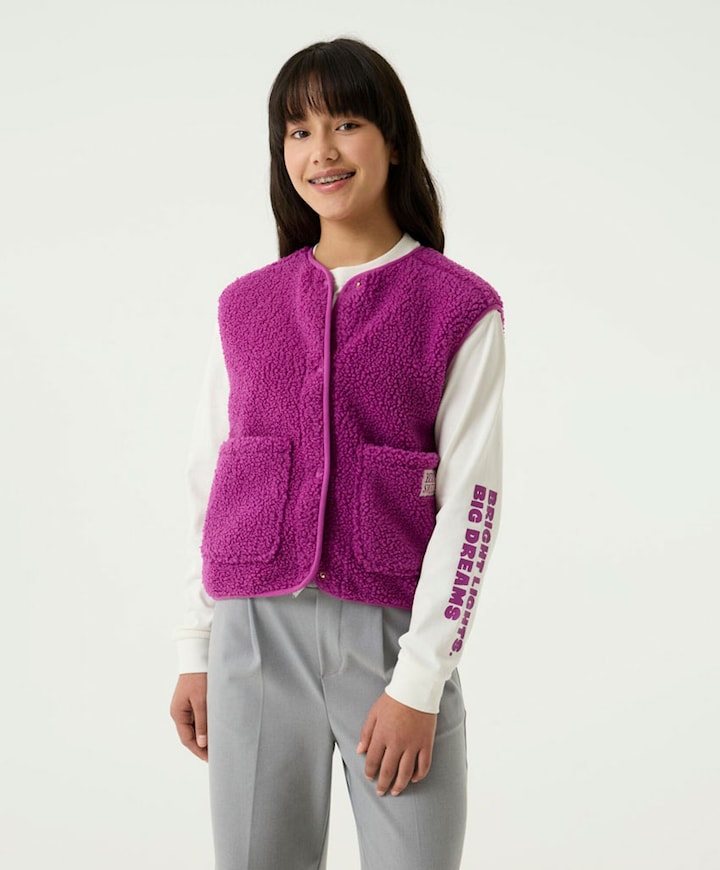 Meisjes gilet roze