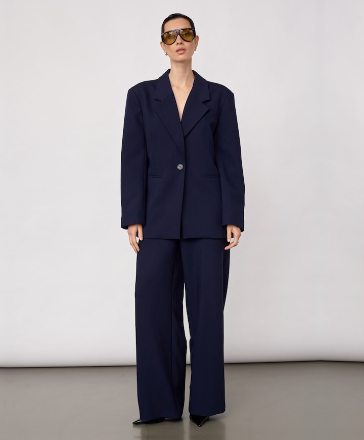 Dames blazer blauw