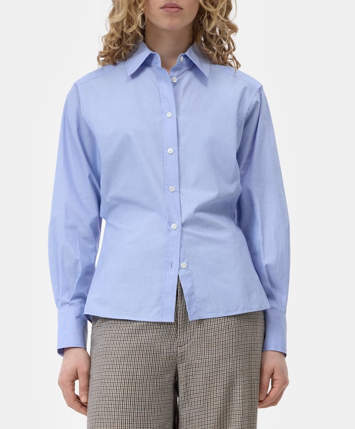 Dames blouse blauw