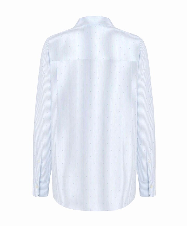 Dames blouse blauw
