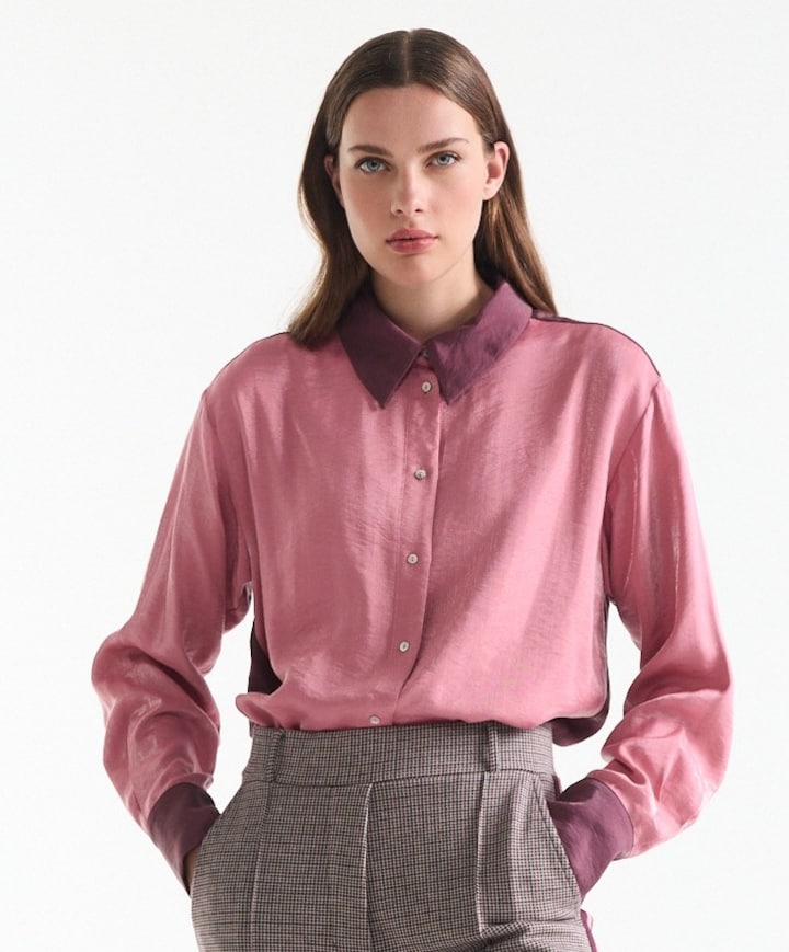 Dames blouse roze