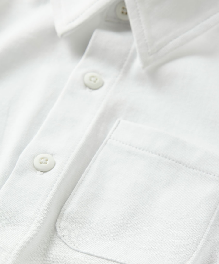 Jongens overhemd lange mouw wit