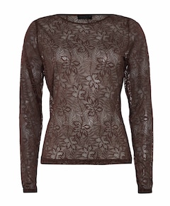 Dames top bruin