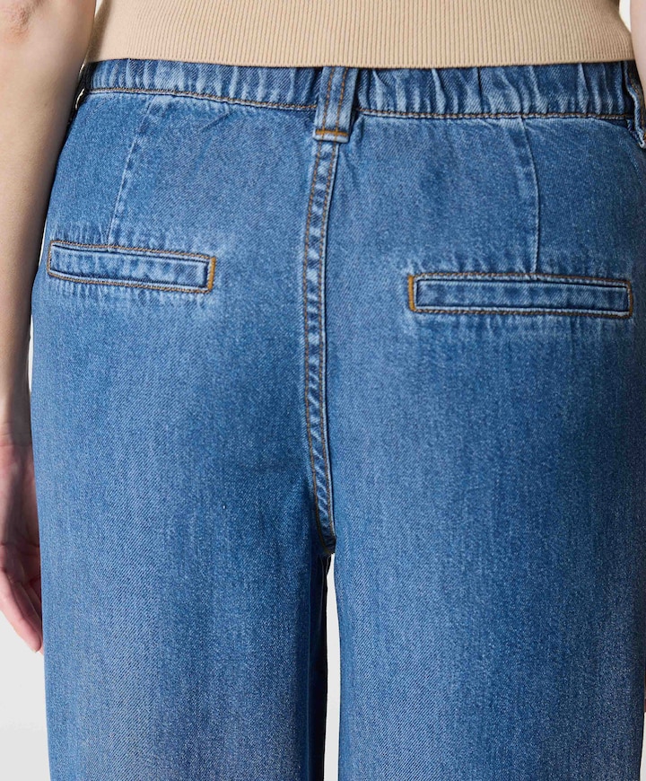 FQMILO-PANTS dames jeans blauw