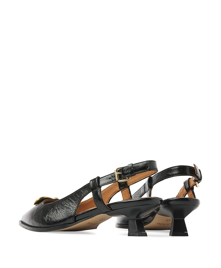 Lea Imani dames slingbacks zwart
