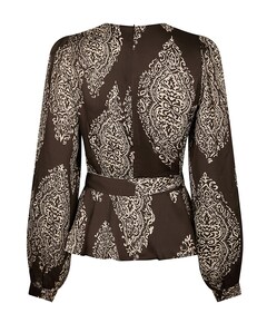 Dames blouse bruin