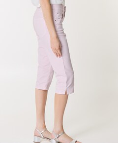 5-Pocket Slim dames capri broek roze