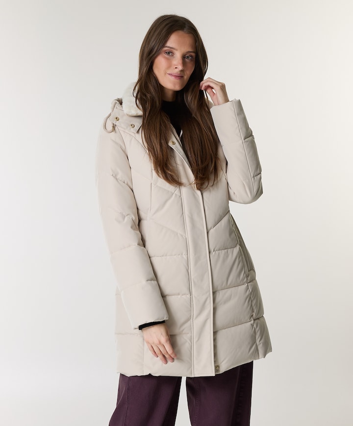 Dames jas beige