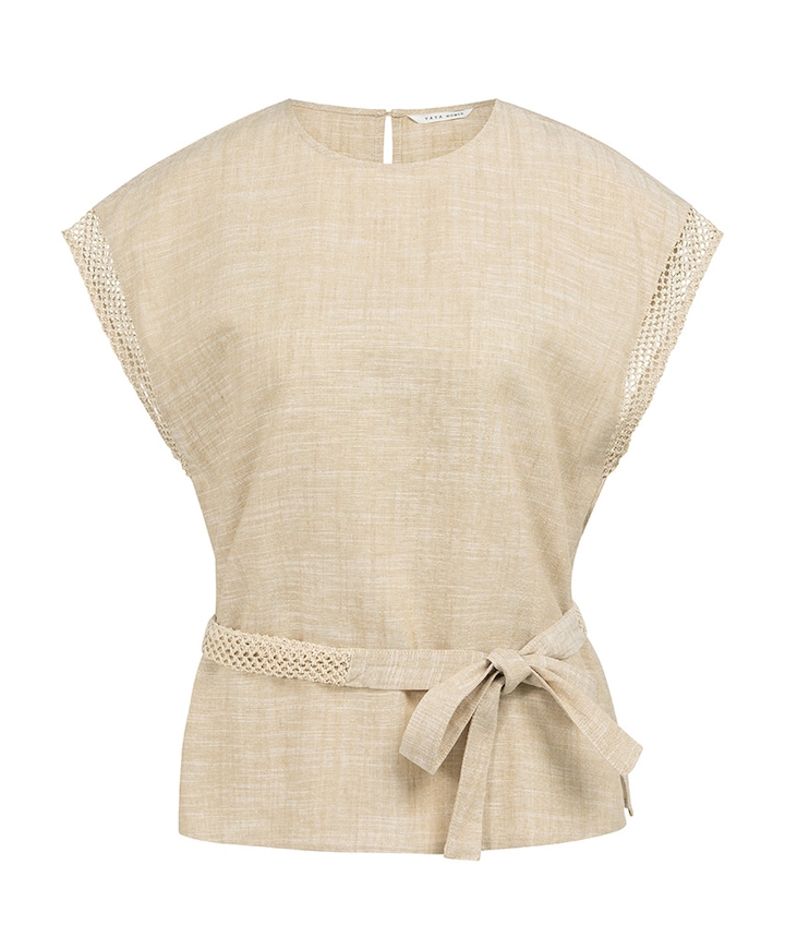 Dames top beige