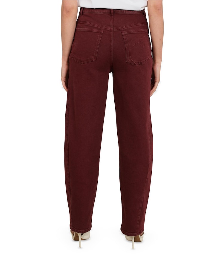 Petra dames jeans bordeaux