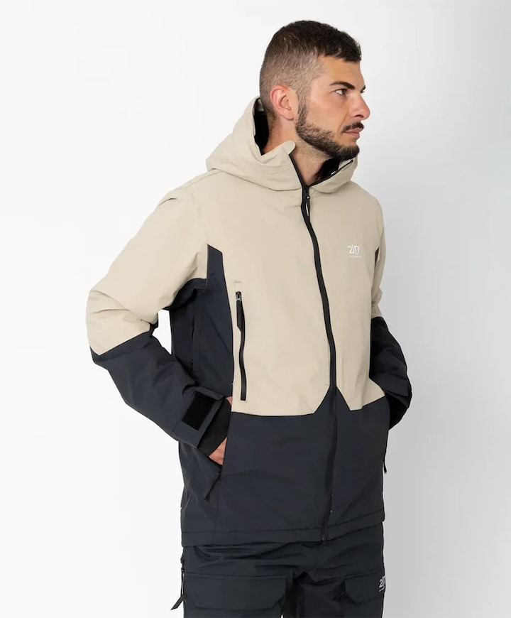 Heren ski-jas beige