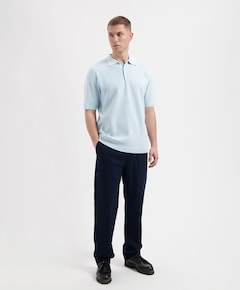 Heren polo blauw