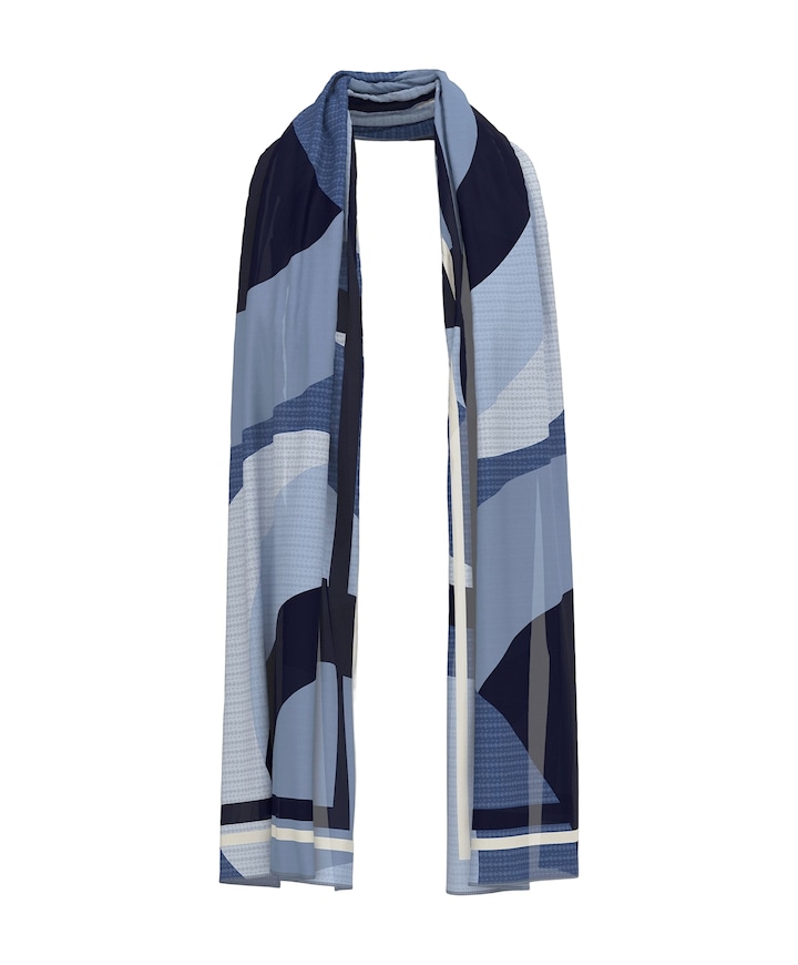 Dames sjaal blauw