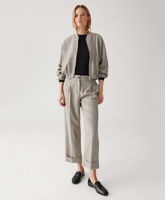 Meeri herringbone pantelon grijs