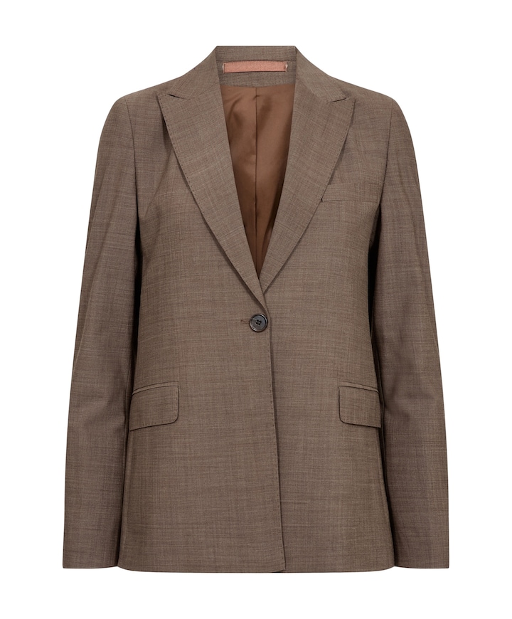 Dames blazer bruin
