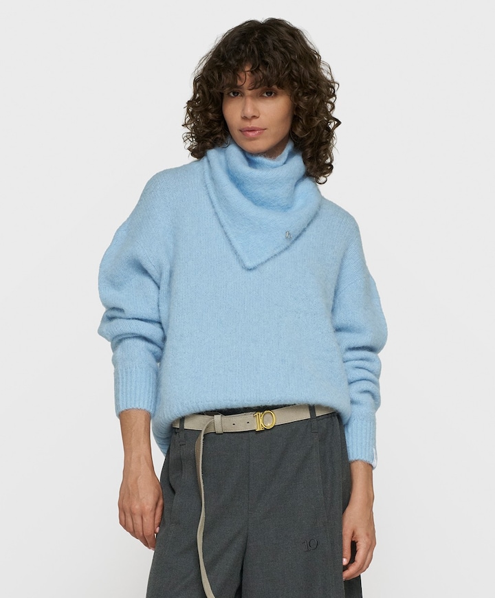 Dames sjaal blauw
