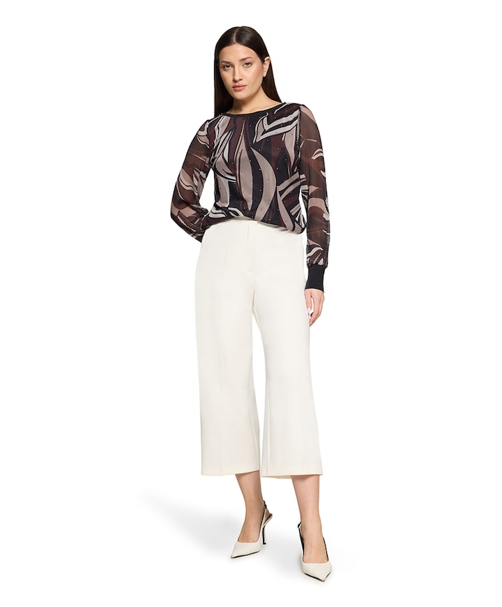 Dames longsleeve bruin