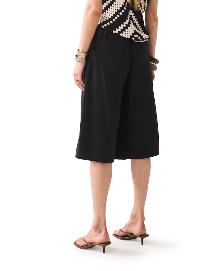 Wrap Cotton dames korte broek zwart