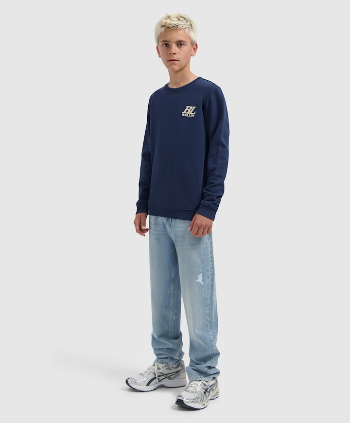 Jongens sweater blauw