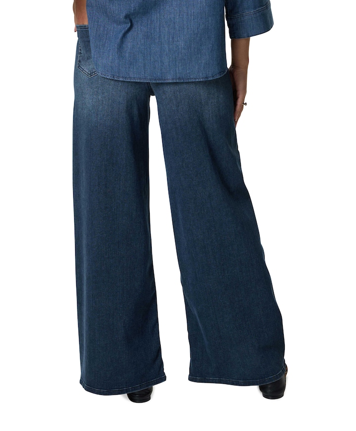 LIVA BELT dames jeans blauw