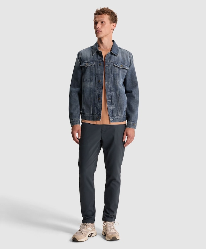 Heren spijkerjas blauw