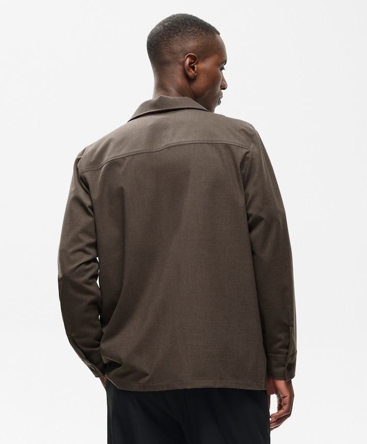 Heren overshirt bruin