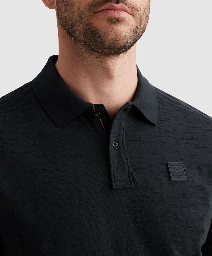 Heren polo blauw