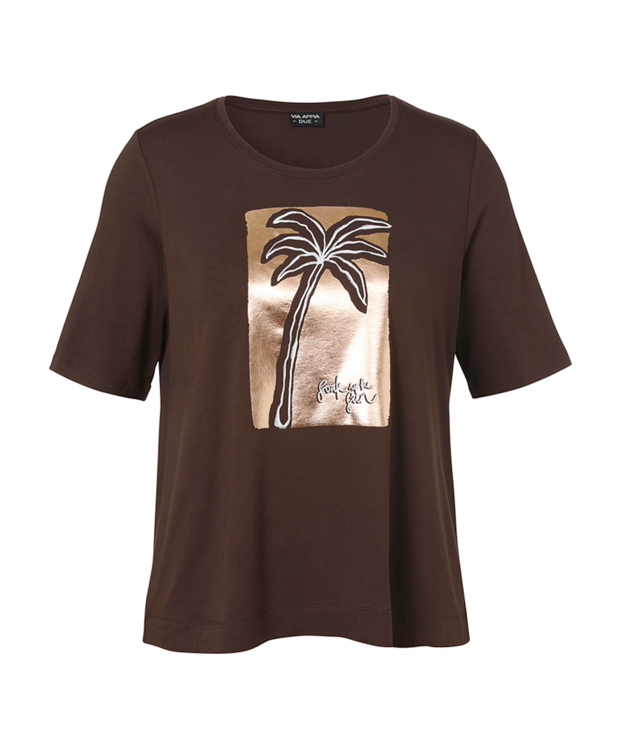 Dames T-shirt bruin