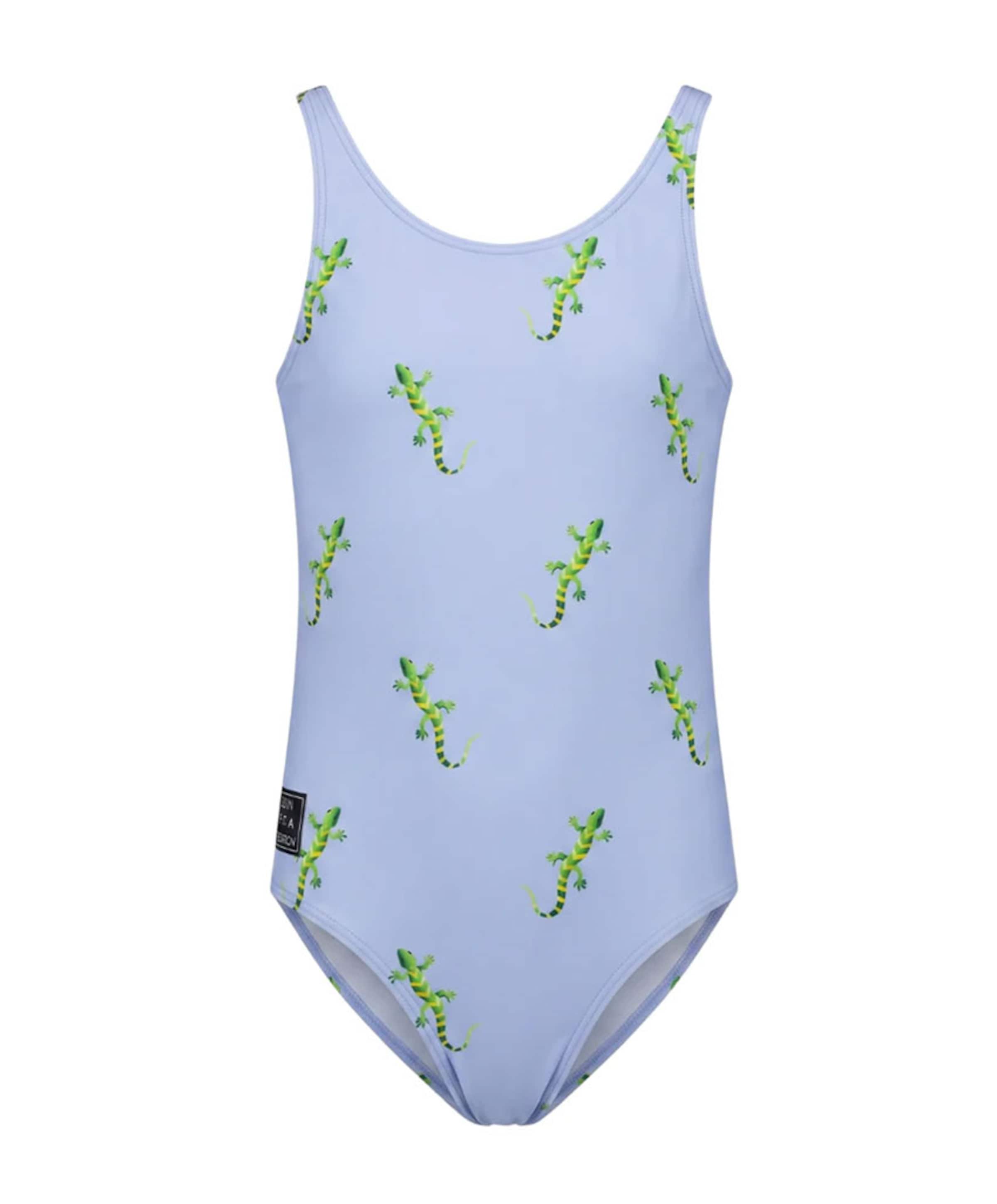 Meisjes badpak blauw