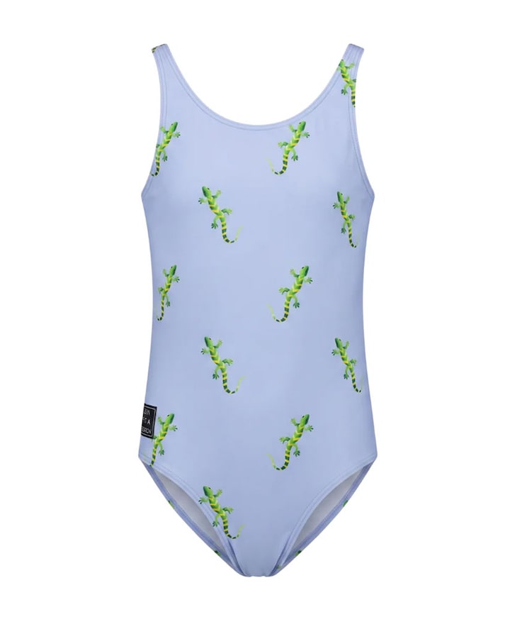 Meisjes badpak blauw