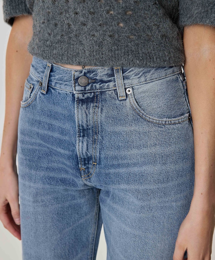 Korea dames jeans blauw