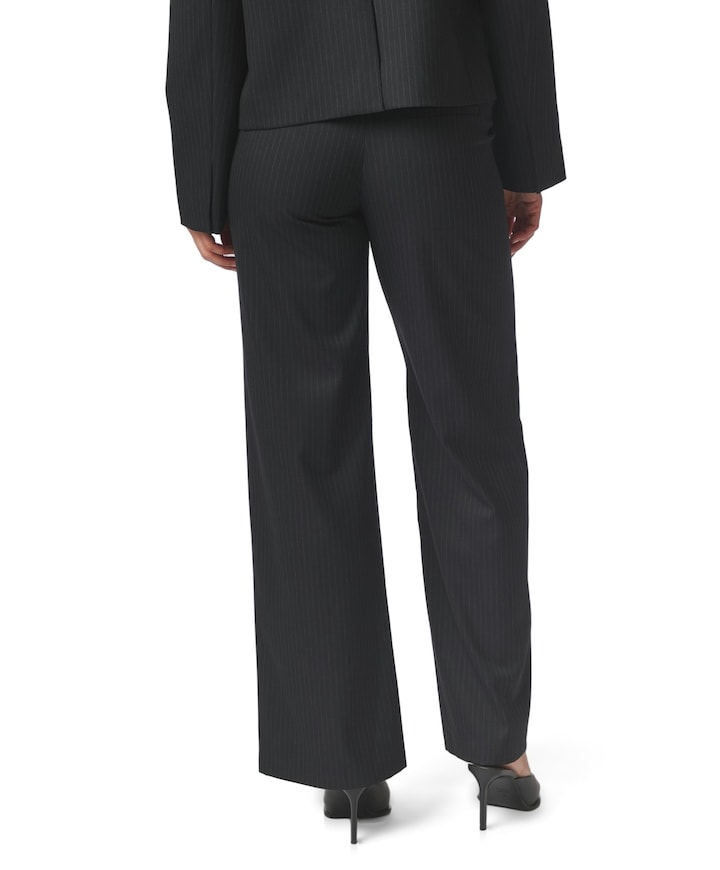 Nathalie Slim Pinstripe Pants dames broek blauw
