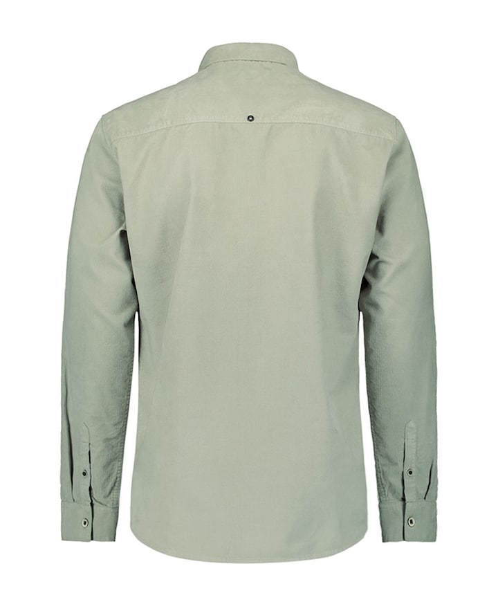 Heren overhemd lange mouw groen