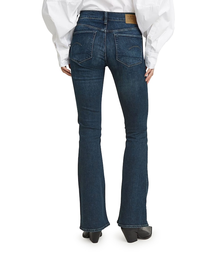 3301 Flare Wmn dames jeans blauw
