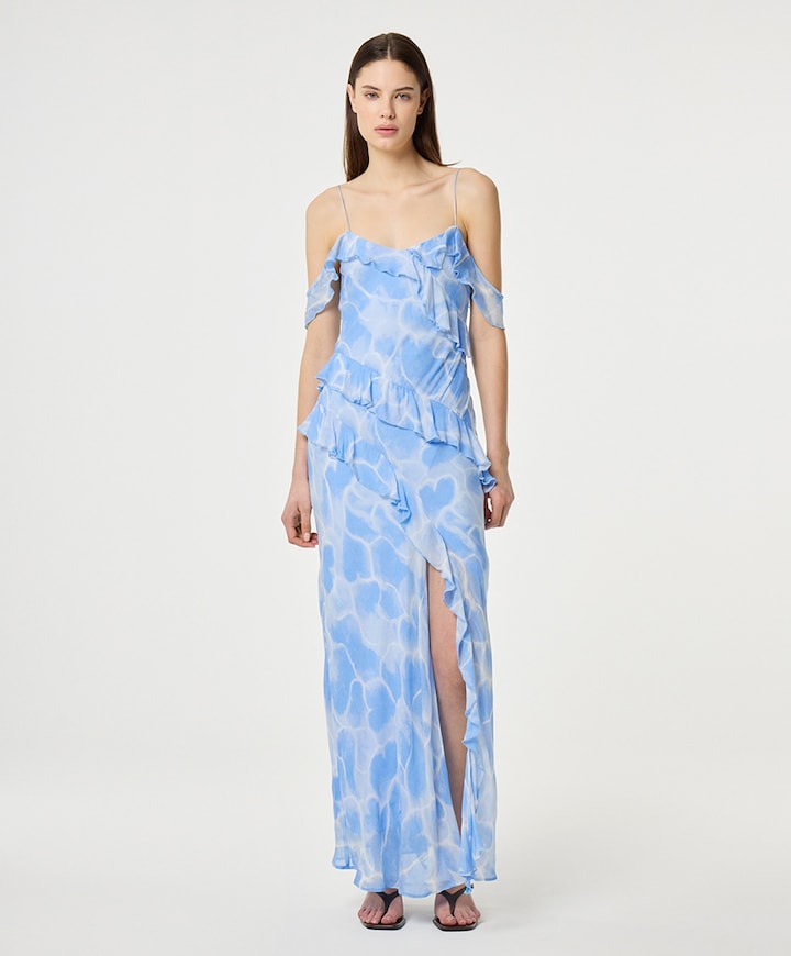 Dames jurk blauw