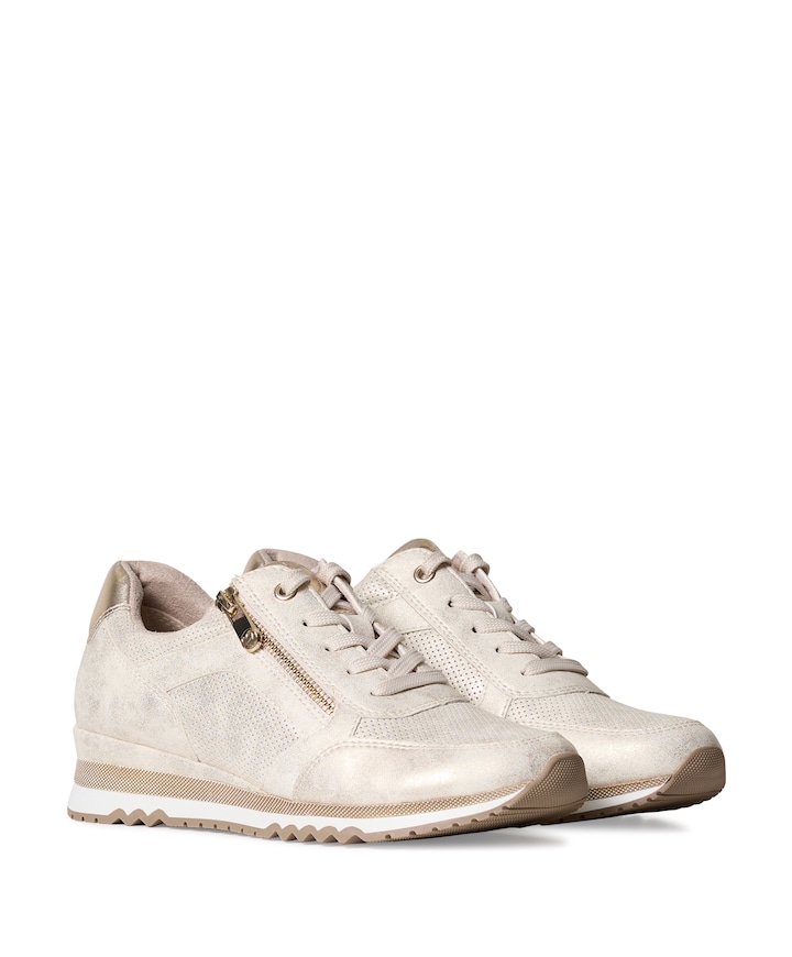 Woms Lace-up dames sneakers goud