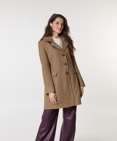 Dames jas bruin