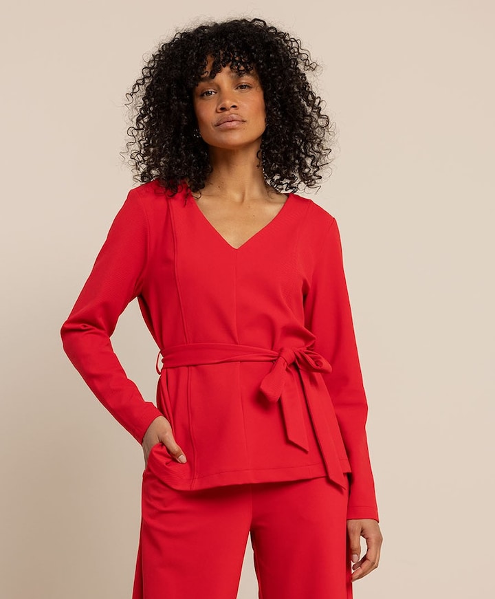 Dames blouse rood