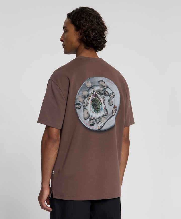 Heren T-shirt bruin