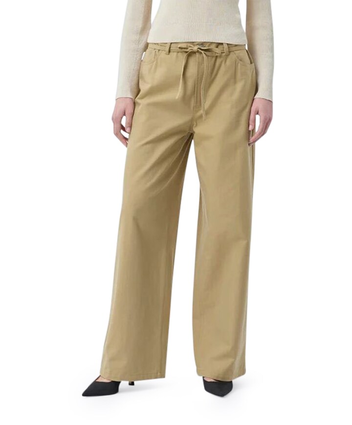 Isoldemd twill broek beige